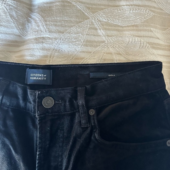 Citizens of Humanity Isola Velvet Cropped Pants - Picture 3 of 6